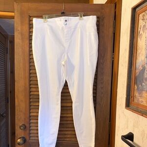 Terra & Sky Women's White Jeans